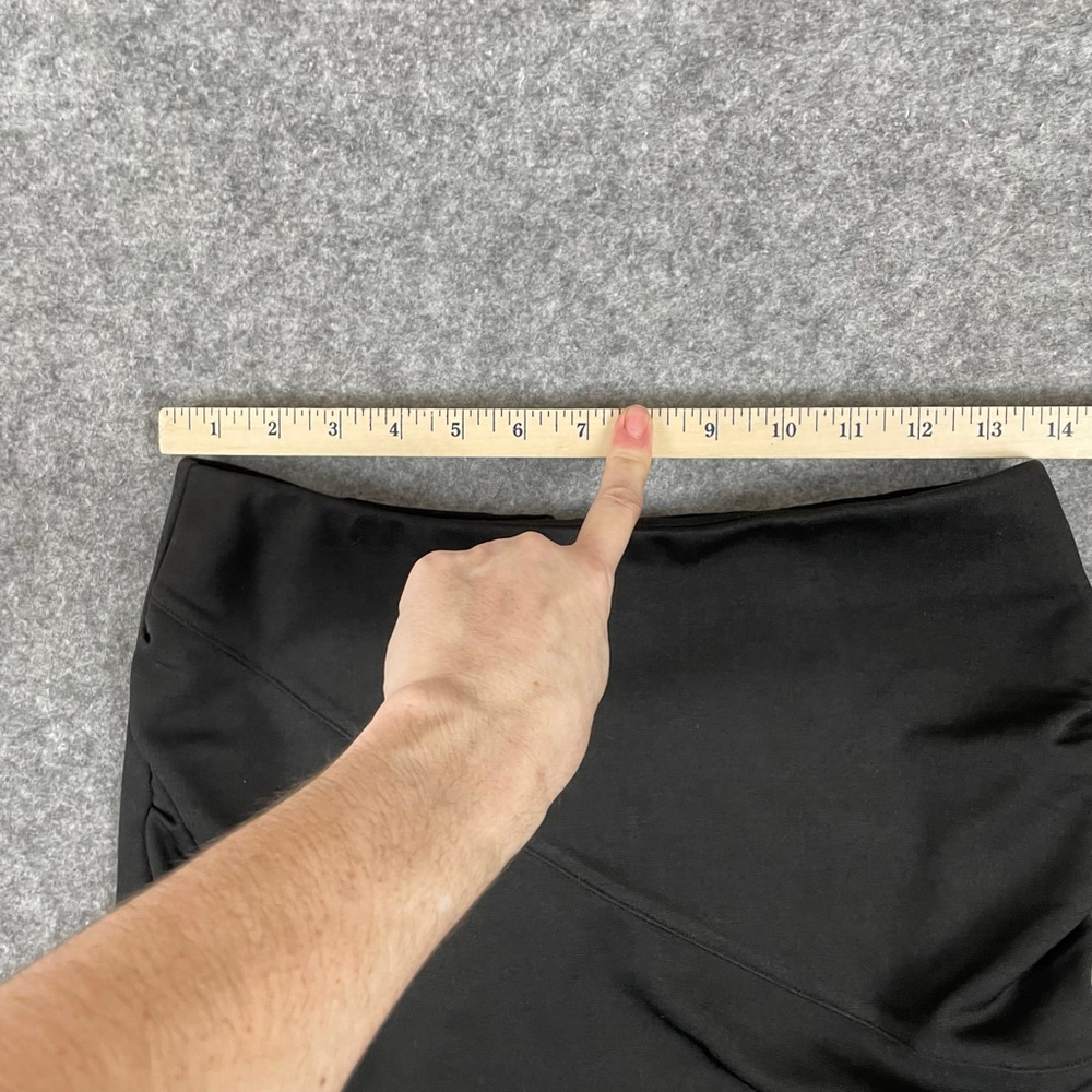 Women's KATE KASIN Black Ruched Mini Skirt M - Picture 7 of 9